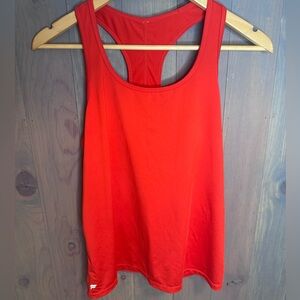Fabletics Red Racerback Tank Top Small